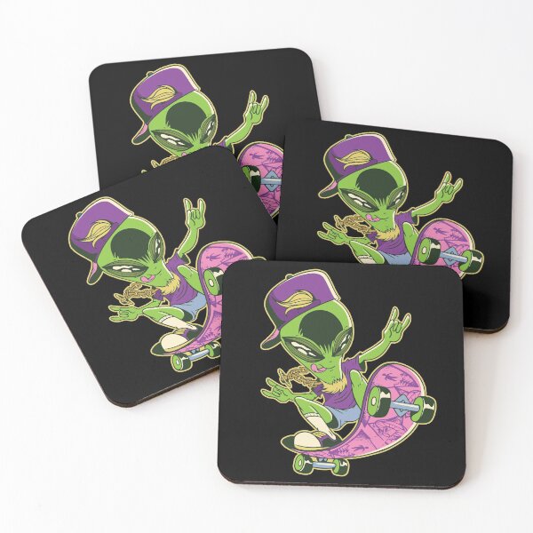 Item preview, Alien Skater Skating Skateboard Funny Fun designed and sold by AaaleXX.