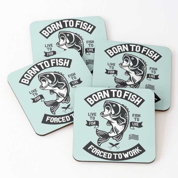 Item preview, Born To Fish Forced To Work  designed and sold by funnierthanthou.