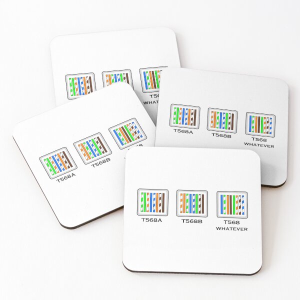 Item preview, Funny networking tech support T568A, T568B, T568 whatever cabling diagram slogan © 2020 Karen-Anne Geddes designed and sold by Karen-Anne Geddes.
