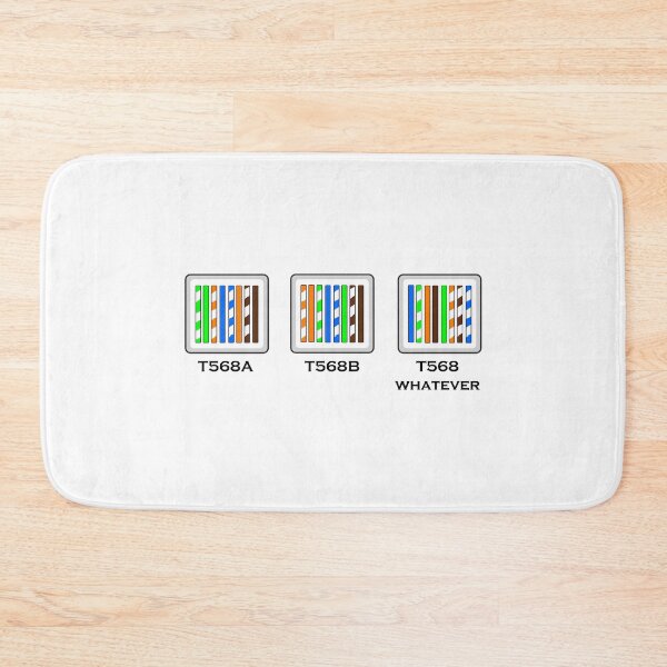 Item preview, Funny networking tech support T568A, T568B, T568 whatever cabling diagram slogan © 2020 Karen-Anne Geddes designed and sold by Karen-Anne Geddes.