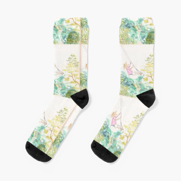 Girl on a swaing Socks