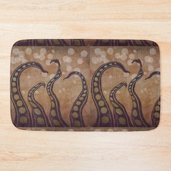 Item preview, Octopus Tentacles and Bubbles Design in Distressed Brown designed and sold by WatersEdgeGal.