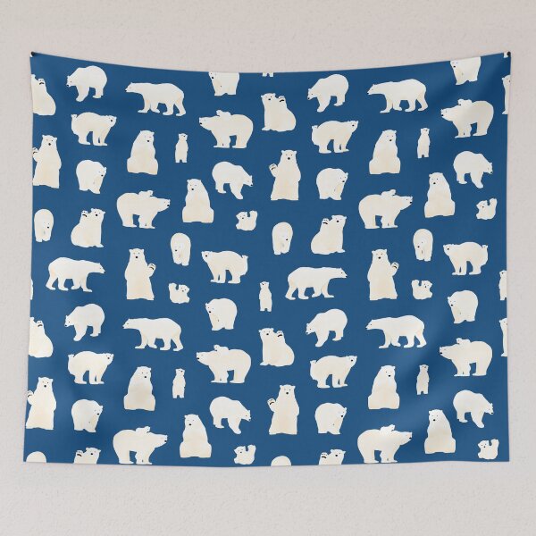 Item preview, Polar bear - classic blue :: designed and sold by RunesForest.
