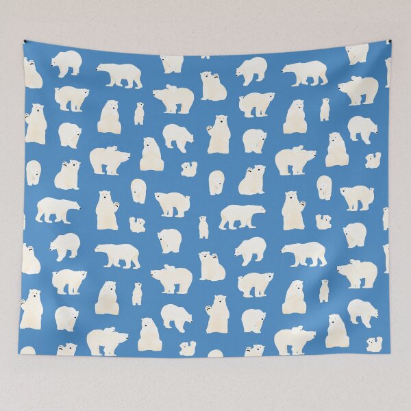 Item preview, Polar bear - ocean blue :: designed and sold by RunesForest.