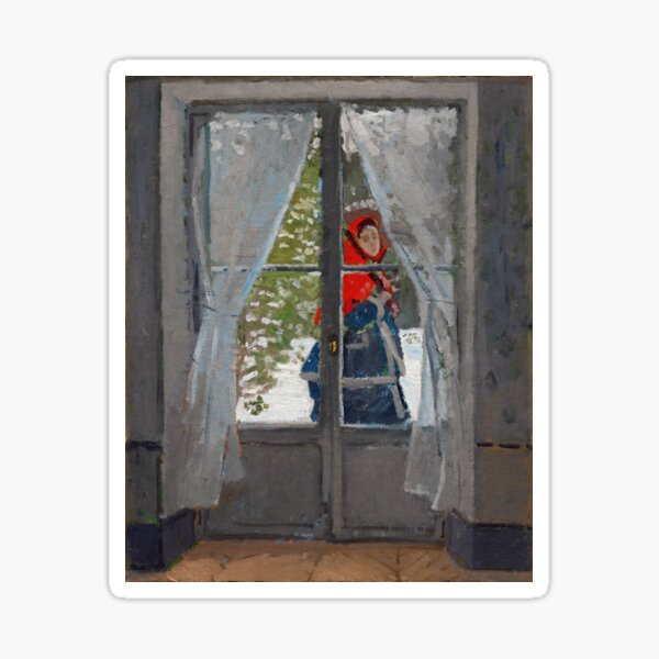 Claude Monet - The Red Cape Sticker