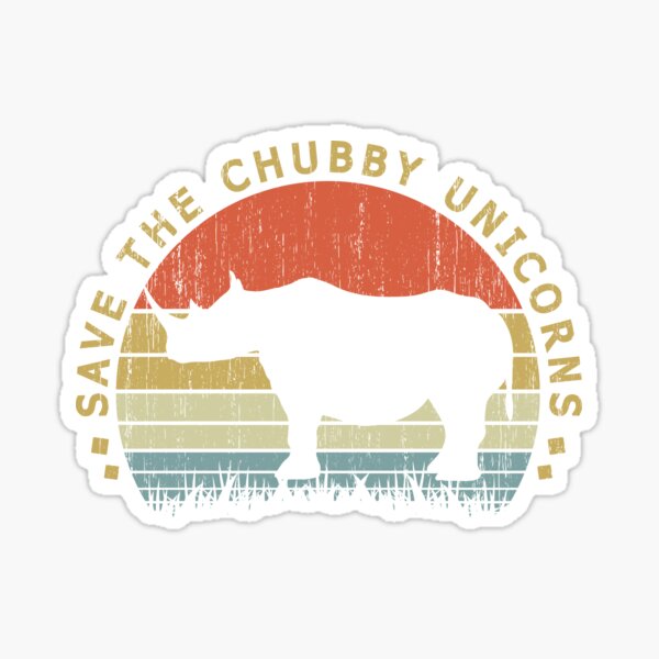 Vista previa del artículo con la obra «Save The Chubby Unicorns», diseñado y vendido por BlueShop.