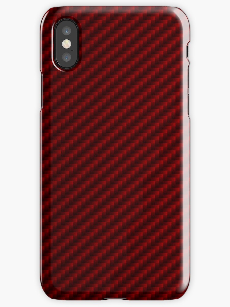 "Red Carbon Fiber Case" iPhone Cases & Skins by Nick Martin Redbubble