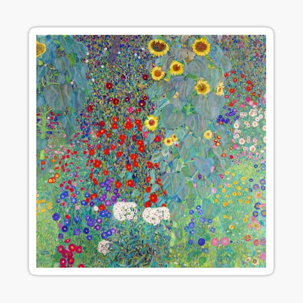 Item preview, Gustav Klimt - Farm Garden with Sunflowers designed and sold by DejaVuStudio.