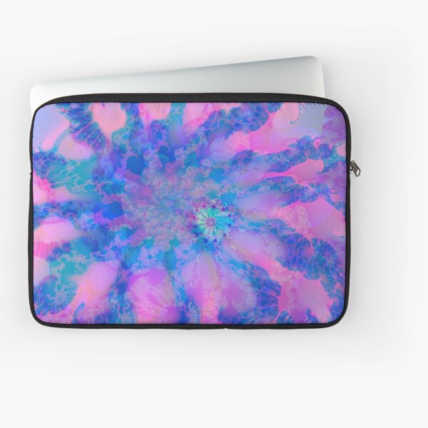 Fractalize storm clouds of flower petals Laptop Sleeve