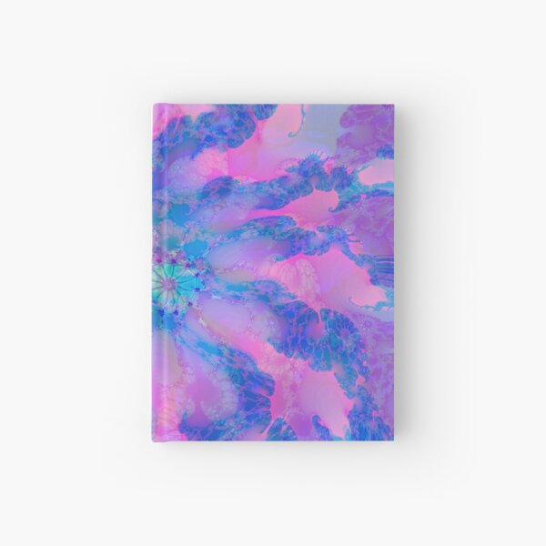 Fractalize storm clouds of flower petals Hardcover Journal