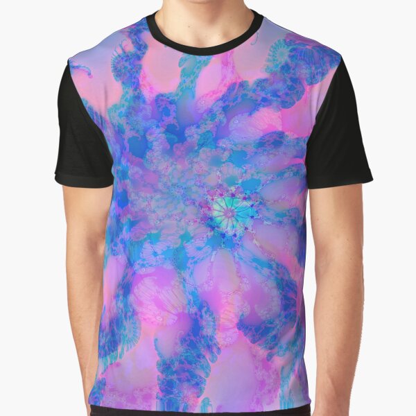 Fractalize storm clouds of flower petals Graphic T-Shirt