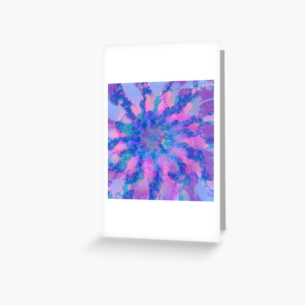 Fractalize storm clouds of flower petals Greeting Card