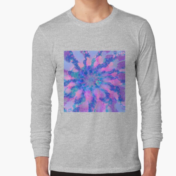 Fractalize storm clouds of flower petals Long Sleeve T-Shirt