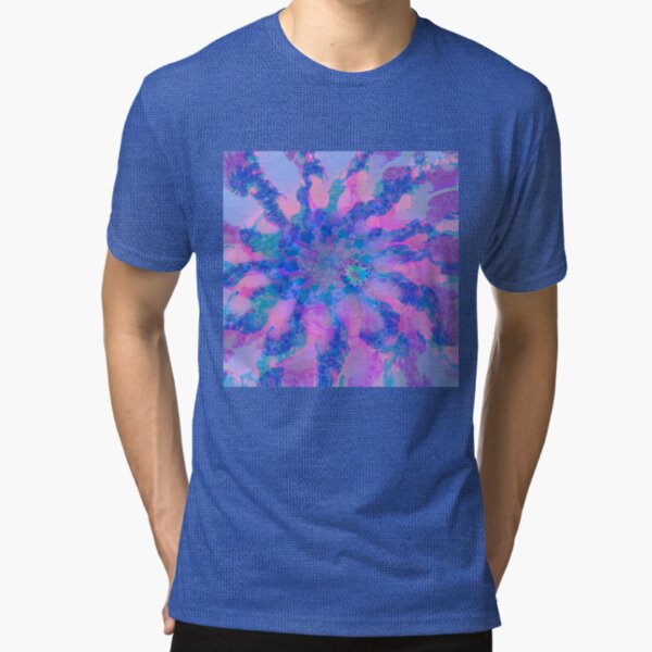 Fractalize storm clouds of flower petals Tri-blend T-Shirt