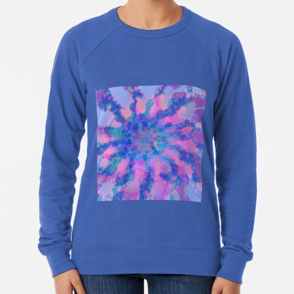 Fractalize storm clouds of flower petals Lightweight Sweatshirt
