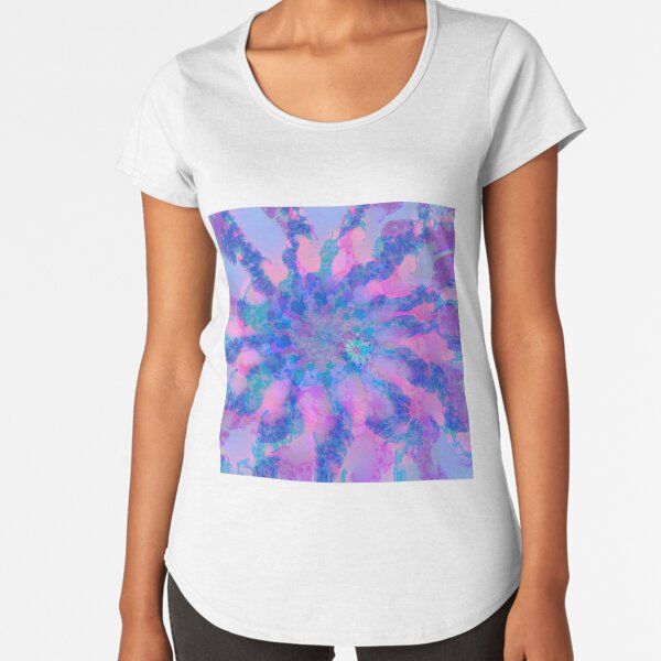 Fractalize storm clouds of flower petals Premium Scoop T-Shirt