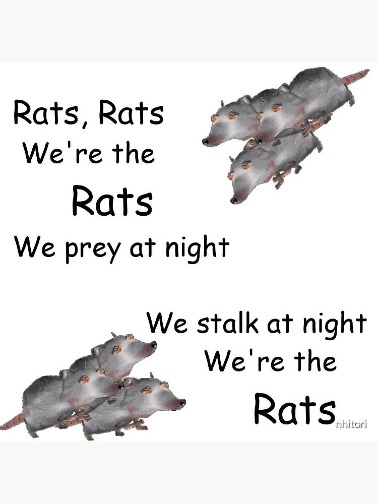 Rats Rats We Re The Rats Birthday "Rat Movie We're The Rats Shirt (And Other)" Art Print for Sale by