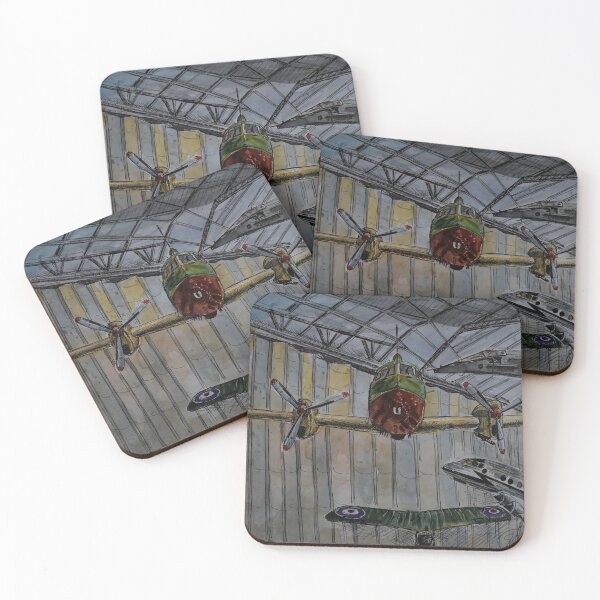 Item preview, Watercolor Sketch - planes at Duxford Imperial War Museum designed and sold by Igor Pozdnyakov.