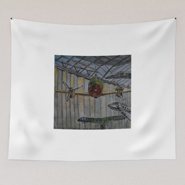 Item preview, Watercolor Sketch - planes at Duxford Imperial War Museum designed and sold by Igor Pozdnyakov.