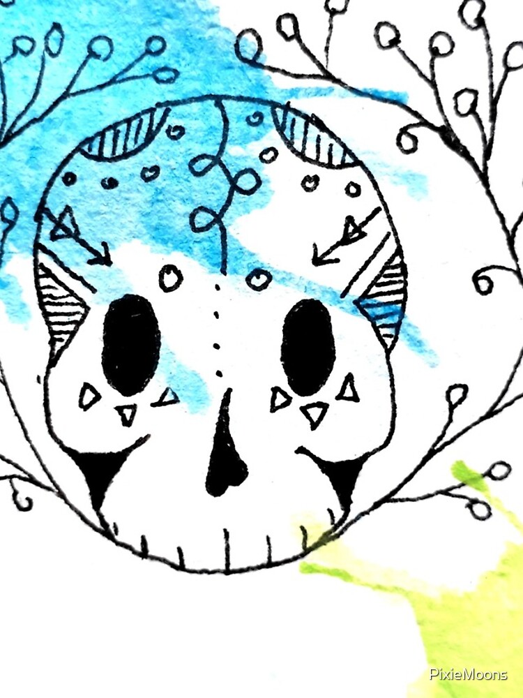 Thumbnail 5 of 5, iPhone Case, Spring Skull designed and sold by PixieMoons.