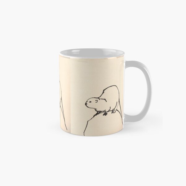 Otter on a rock by Sophie Neville Classic Mug