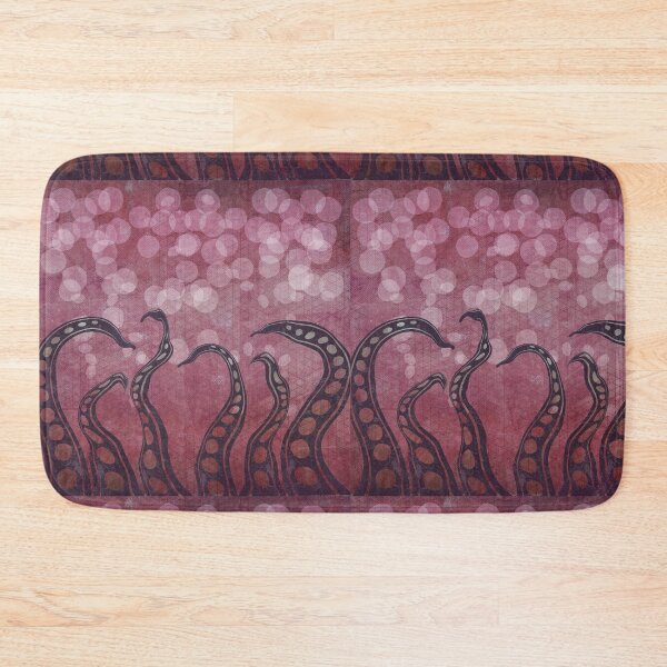 Item preview, Octopus Tentacles and Bubbles Design in Distressed Red designed and sold by WatersEdgeGal.