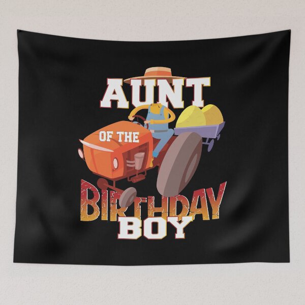 Item preview, Aunt Of The Birthday Boy Farmer Tractor B-day Party product designed and sold by Grabitees.