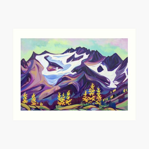Glacier View Peak Art Print