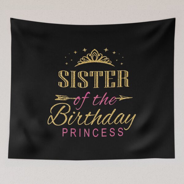 Item preview, Sister Of The Birthday Princess Girls Party design designed and sold by Grabitees.