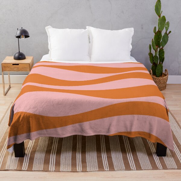 Item preview, Smooth Waves Pink and Orange - Groovy Stripes designed and sold by kierkegaard.