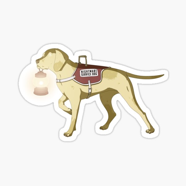Nightmare Service Dog 3 Sticker