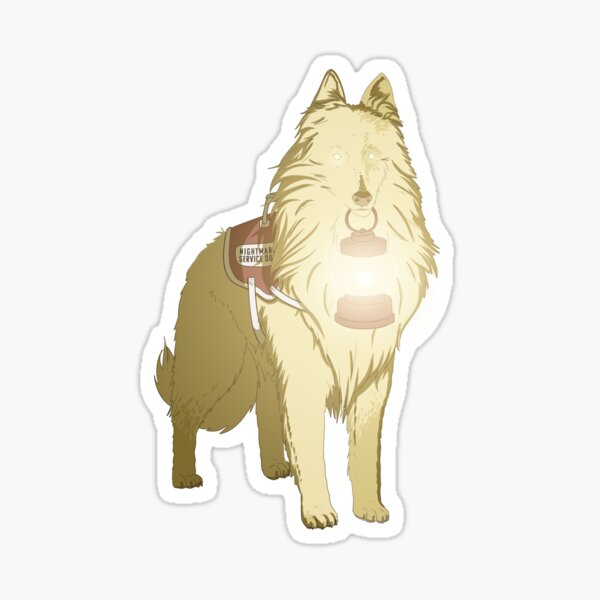 Nightmare Service Dog 2 Sticker