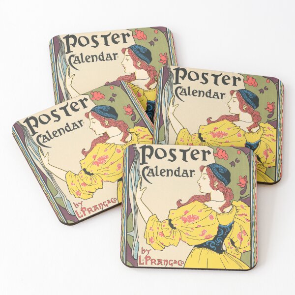 Item preview, POSTER CALENDAR L Prang & Co Lithograph Poster by Artist Louis Rhead designed and sold by retroposters.