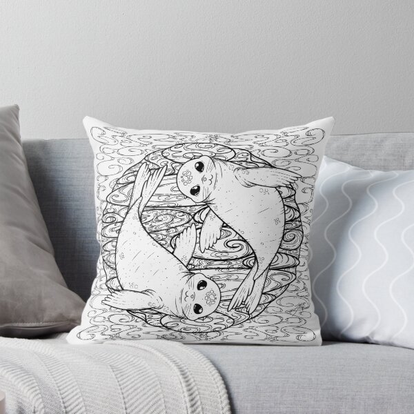 Item preview, Yin and Yang Seal Illustration designed and sold by ZaryaKiqo.