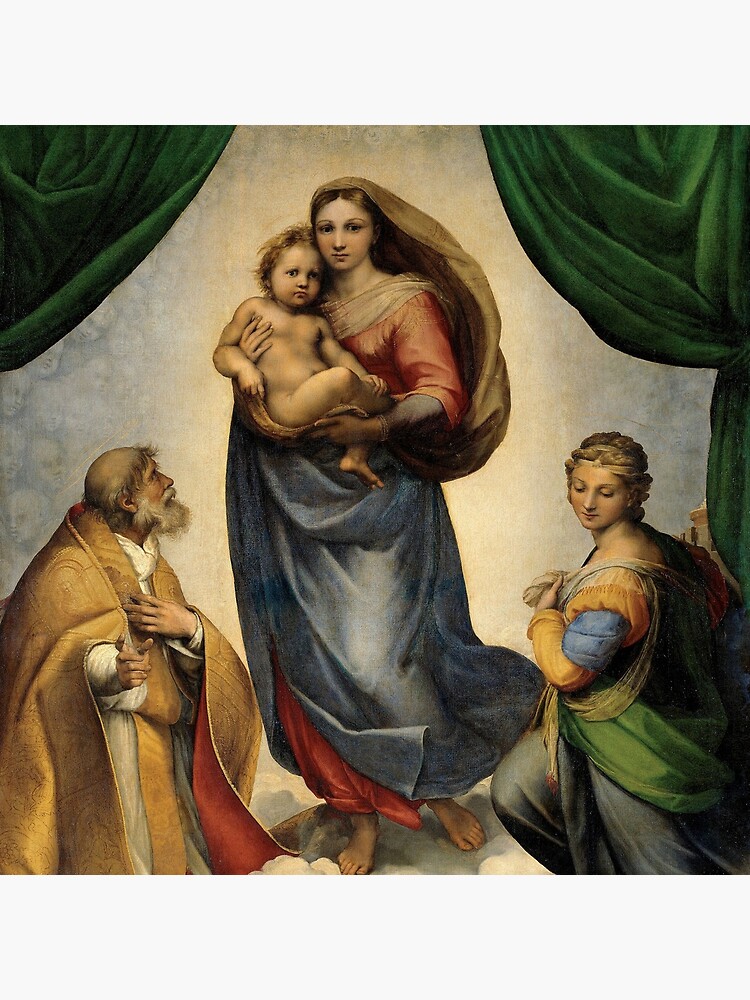 The Sistine Madonna Oil Painting by Raphael by podartist