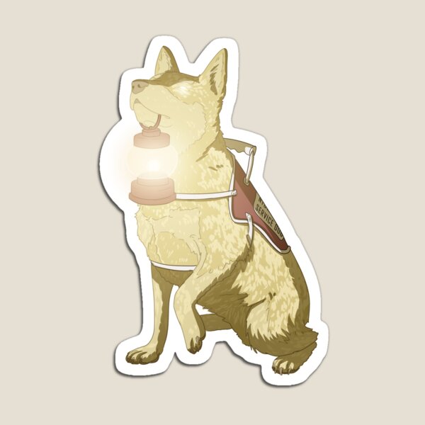Nightmare Service Dog Blue Heeler Magnet