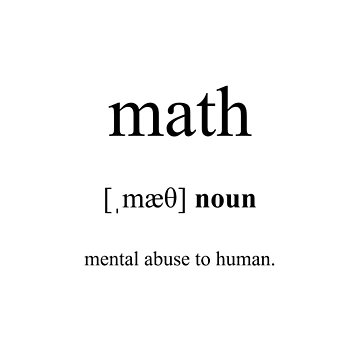 Artwork thumbnail, Math Definition | Dictionary Collection by Designschmiede