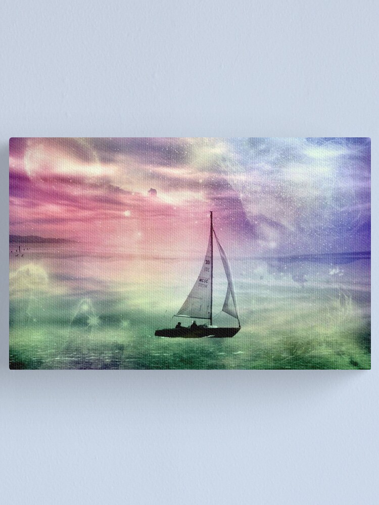 Alternate view of Fantasy Sailing © Canvas Print