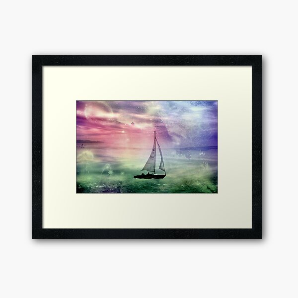 Fantasy Sailing © Framed Art Print