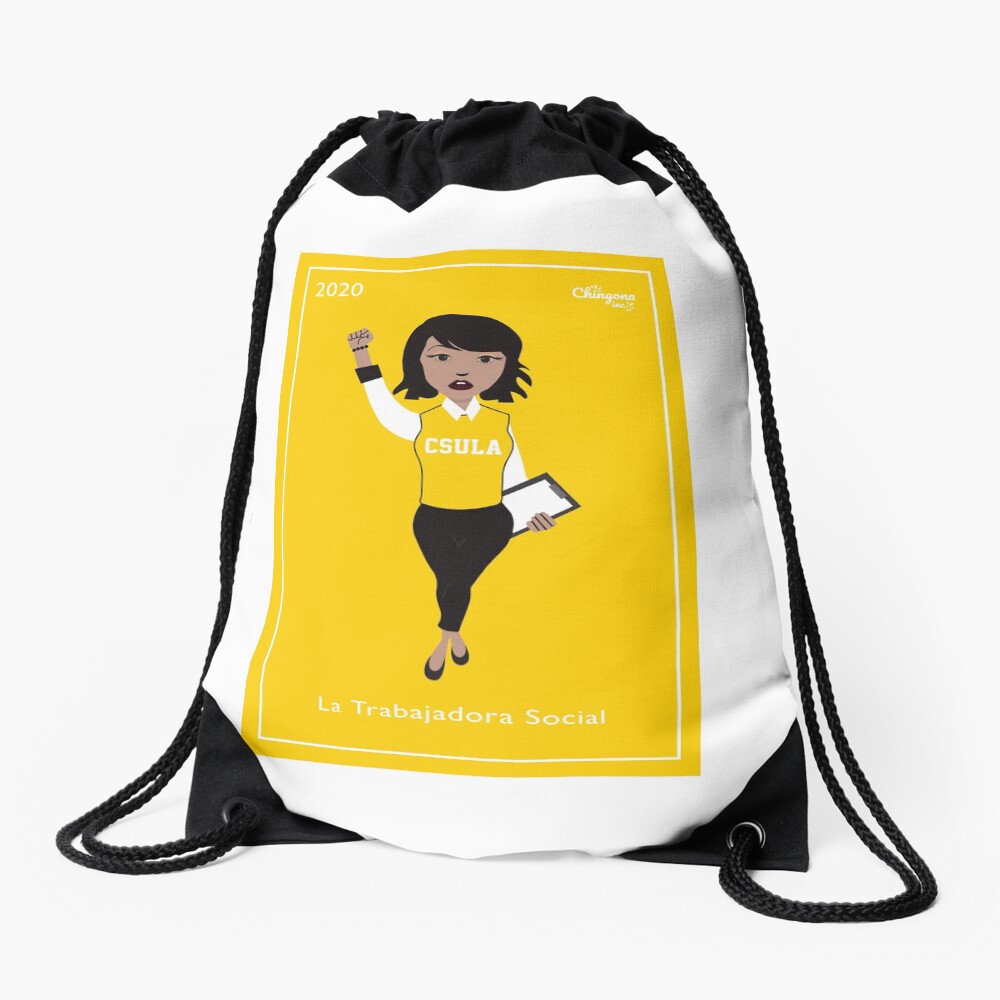 La Trabajadora Social Drawstring Bag
