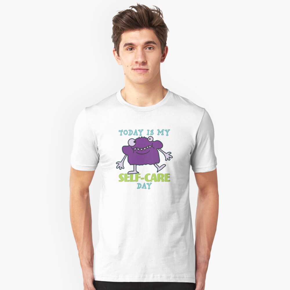 Self-Care Day. Slim Fit T-Shirt