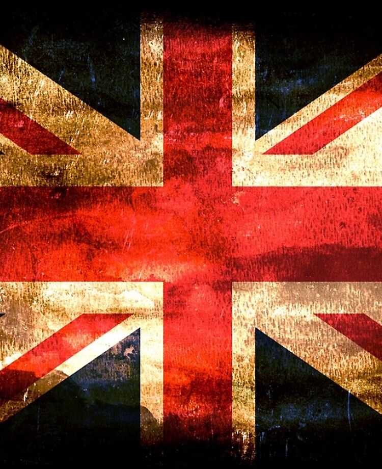 Vintage Old Distressed Union Jack Shabby Chic Print Poster Style 2