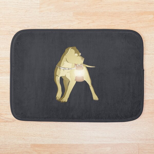 Nightmare Service Dog Pitbull Bath Mat