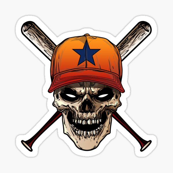 Houston Astros Crush City Orbit Sticker H-town Great Gift 