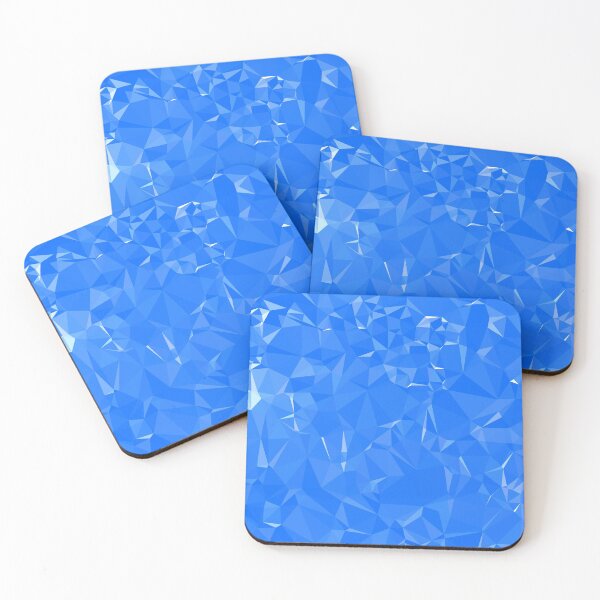 Item preview, Azure blue crumpled abstract art designed and sold by ADEDIGATO.