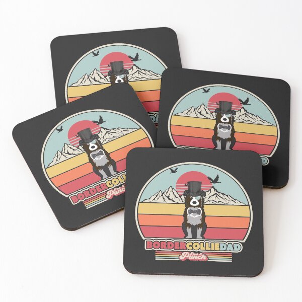 Item preview, Border Collie Dad Graphic. Retro Style Design designed and sold by PackAPunch.