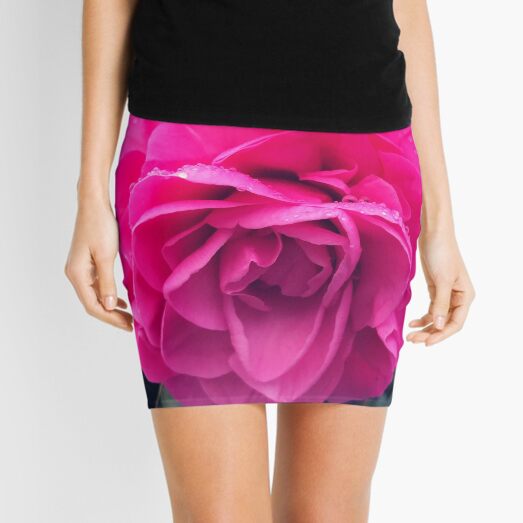 Pink Camelia - Mini Skirt