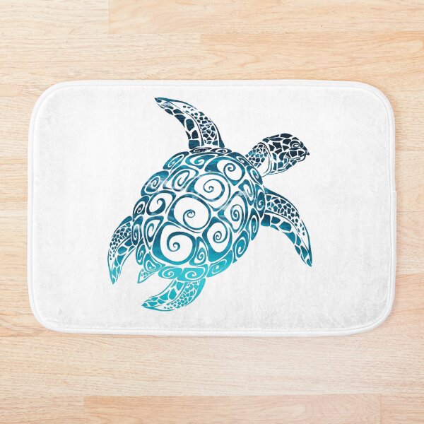 sea turtle , best gift for sea lover Bath Mat