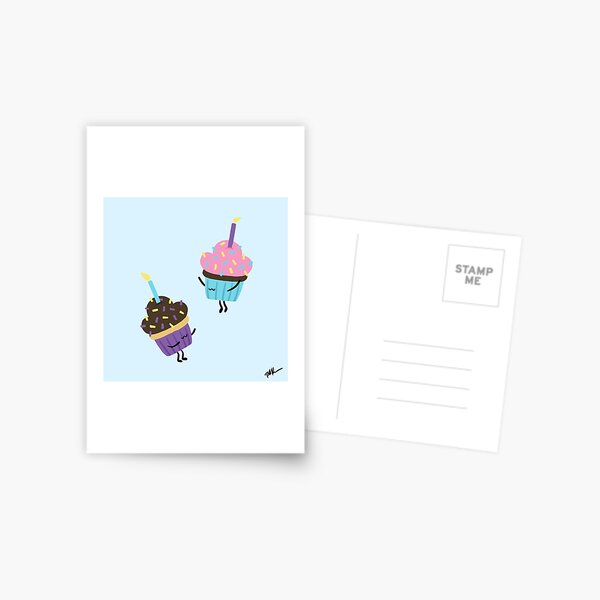 Dancing Dessert: Cupcake Boogie Postcard