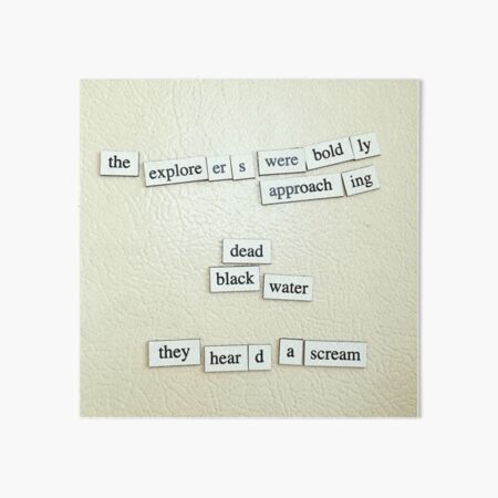 Dead Black Water Art Board Print